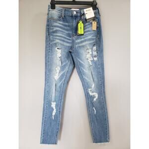 Mudd Women's Jeans Size 9 - NWT - Distressed‎ High Rise Ankle Jegging Stretch